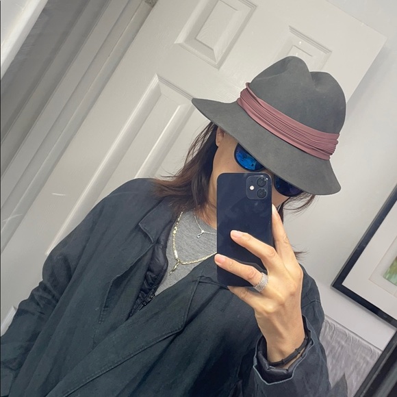 Vintage Sexy gray wool felt hat - Picture 5 of 13